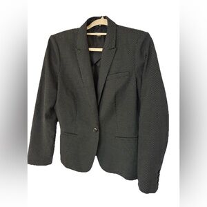 Tommy Hilfiger Black and White Patterned Blazer size 14